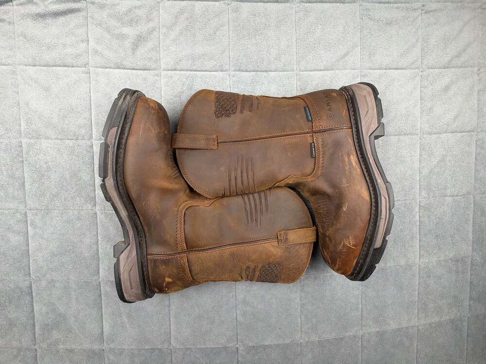 Ariat Men WorkHog XT Patriot Carbon Toe WP EH Slip/Oil Resistant Boot Size 10.5D